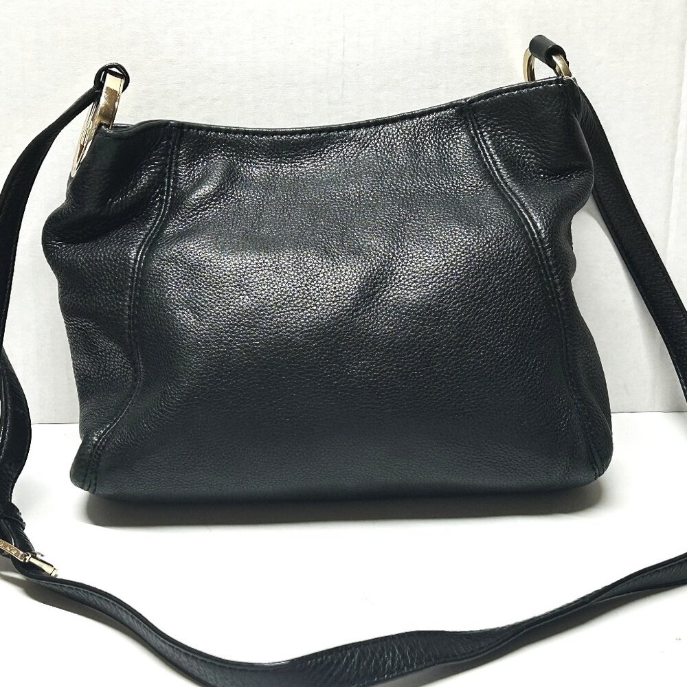 Michael Kors black leather shoulder bag